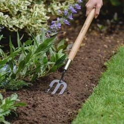 Kent & Stowe Carbon Steel Border Hand Fork 5 Kent & Stowe Carbon Steel Border Hand Fork -Outdoor Garden Care 1002008 1