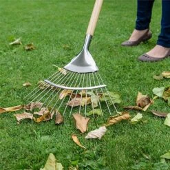 Kent & Stowe Stainless Steel Long Handled Lawn & Leaf Rake -Outdoor Garden Care 1002010 2