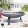 La Hacienda Pittsburgh Fire Bowl Medium 80cm Diameter -Outdoor Garden Care 1016354