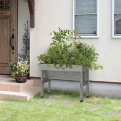 VegTrug WallHugger Small - Grey Wash (FSC 100%) -Outdoor Garden Care 1028265 2