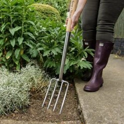 Kent & Stowe Stainless Steel Border Fork 7 Kent & Stowe Stainless Steel Border Fork -Outdoor Garden Care 1031051 2