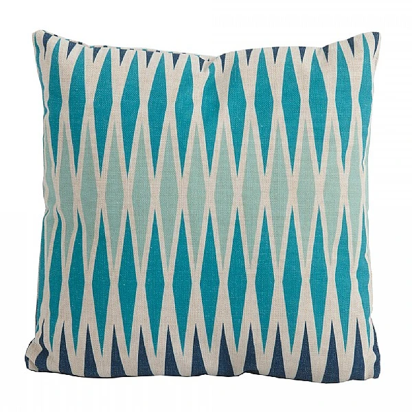 Bramblecrest Harlequin Blue Square Scatter Cushion 3 Bramblecrest Harlequin Blue Square Scatter Cushion