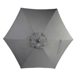 Supremo Grey 3m Riviera Deluxe Parasol -Outdoor Garden Care 1058282 2