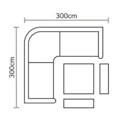 Bramblecrest Chatsworth Firepit Casual Dining Set -Outdoor Garden Care 1102393 5