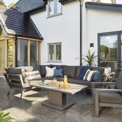 LIFE Timber Deluxe Corner Dining Set With Adjustable Table 10 LIFE Timber Deluxe Corner Dining Set With Adjustable Table -Outdoor Garden Care 1106366 1