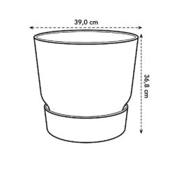 Elho Greenville Round Pot 40cm Living Concrete 9 Elho Greenville Round Pot 40cm Living Concrete -Outdoor Garden Care 1112062 4