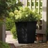 Stewart Garden 40cm Basalt Tall Square Planter - Black -Outdoor Garden Care 1115426