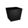 Stewart Garden 48cm Basalt Low Square Planter - Black -Outdoor Garden Care 1115427