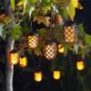 Cool Flame Solar String Lights - Set Of 10 -Outdoor Garden Care 1133493
