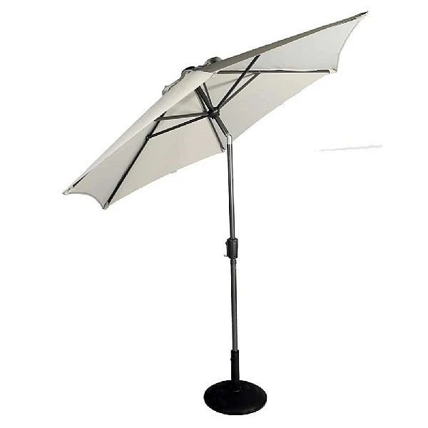 Supremo French Grey 3m Riviera Deluxe Parasol 4 Supremo French Grey 3m Riviera Deluxe Parasol - Image 2
