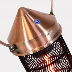 Kalos Copper Lantern Patio Heater - Medium 1800W -Outdoor Garden Care 1140023 2 2
