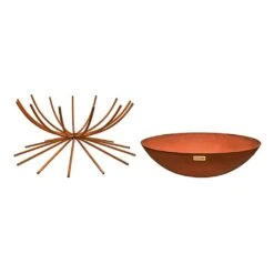 Ivyline Outdoor Metal Dakota Firebowl Rust -Outdoor Garden Care 1149589 3