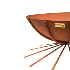 Ivyline Outdoor Metal Dakota Firebowl Rust -Outdoor Garden Care 1149589 4