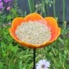 Wildlife World Red Wild Poppy Bird Feeder -Outdoor Garden Care 1171310