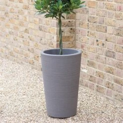 Stewart Garden 35cm Varese Medium Planter Alpine Grey -Outdoor Garden Care 1172213 1