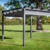 Hartman Roma 3x3m Square Pergola Grey -Outdoor Garden Care 1172413