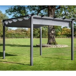 Hartman Roma 3x3m Square Pergola Grey -Outdoor Garden Care 1172413 2