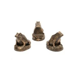 Jardinopia Plant Pot Feet Bronze Frog - Set Of 3 -Outdoor Garden Care 1177294 3