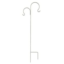Panacea White French Country Scroll Shepherd Hook