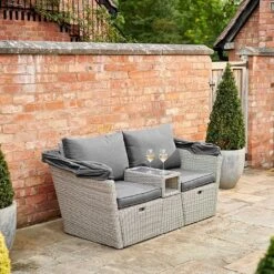 Kettler Palma Daybed - White Wash 11 Kettler Palma Daybed - White Wash -Outdoor Garden Care 1178092 5