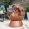 La Hacienda Leaves Fire Bowl 1 La Hacienda Leaves Fire Bowl -Outdoor Garden Care 1185210