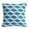 Bramblecrest Turquoise Cubic Square Scatter Cushion -Outdoor Garden Care 1219273