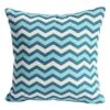 Bramblecrest Turquoise Zig Zag Square Scatter Cushion -Outdoor Garden Care 1219274