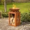 Havana Fuego Firepit & Log Store -Outdoor Garden Care 1229603