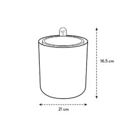 Elho Bouncy Basil Herb Pot Toffee Terracotta -Outdoor Garden Care 1230811 6