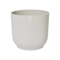 Elho Vibes Fold Round Planter 22cm Silky White -Outdoor Garden Care 1230826 5