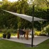 Pacific Lifestyle 5m Square Waterproof Shade Sail Grey -Outdoor Garden Care 1240517