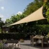 Pacific Lifestyle 3.6m Triangle Shade Sail Off-White -Outdoor Garden Care 1240521