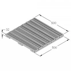 Forest Ridged Deck Tile 50 X 50cm -Outdoor Garden Care 509444 1
