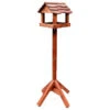 Tom Chambers Bird Inn Wooden Roof Bird Table -Outdoor Garden Care 709906