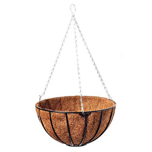 Traditional 35cm Hanging Basket With Liner - Twin Pack 3 Traditional 35cm Hanging Basket With Liner - Twin Pack