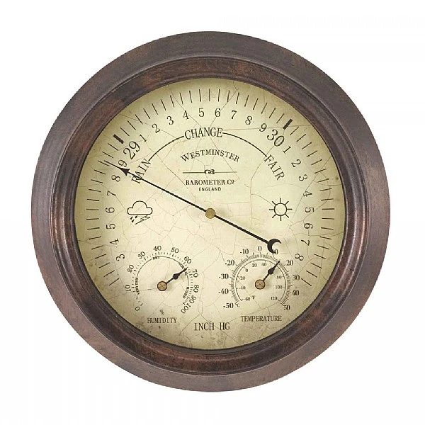 Outside In Westminster Barometer & Thermometer 4 Outside In Westminster Barometer & Thermometer - Image 2