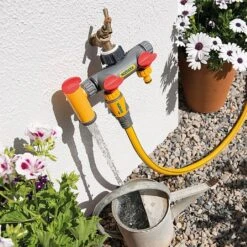 Hozelock Flowmax 3-Way Tap Connector 7 Hozelock Flowmax 3-Way Tap Connector -Outdoor Garden Care 924990 2
