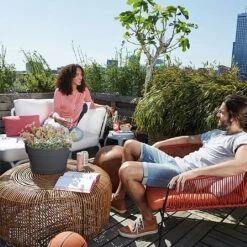 Elho Loft Urban Bowl 35cm Anthricite -Outdoor Garden Care 933182 2