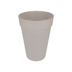 Elho Loft Urban Round High Planter 42cm Warm Grey -Outdoor Garden Care 933195 3