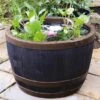 Blenheim Half Barrel Planter 40cm Copper -Outdoor Garden Care 934026