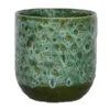 Ivyline Emerald Reactive Glaze Pot Cover (Various Sizes) -Outdoor Garden Care EMERAREACT