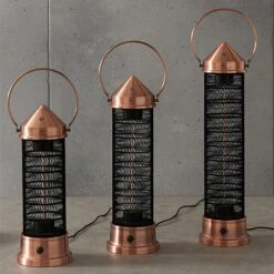 Kalos Copper Lantern Patio Heater - Small 1500W -Outdoor Garden Care LANPHEAT 2
