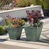 Piazza Square Planter 40cm (Various Colours) -Outdoor Garden Care PIAZSQRGRAN