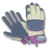 Treadstone Clip Glove 'Leather Palm' Ladies Gloves -Outdoor Garden Care TSCGLEAL